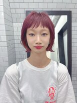 エマ(emma)&nbsp;【カシスカラー】ボブウルフのカシスピンク