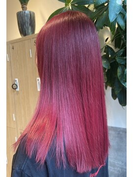 ハープット 府中けやき並木店(HearPut) ダブルカラーで作るワインレッド