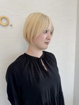 エルモ(ELMO.)&nbsp;＜ELMO. 兒玉＞丸みショート/ブロンド/2ブリーチ/抜きっぱなし