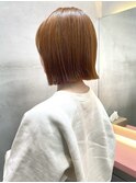 マロンベージュ/ボブ/前髪/レイヤー/小顔/髪質改善/縮毛矯正札幌