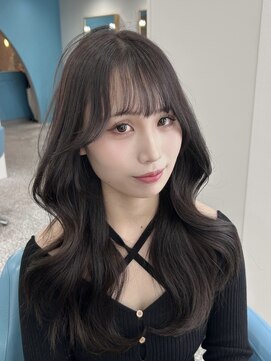 ボタン 熊本(VOTAN) 透ける暗髪/レイヤーカット/顔まわり/韓国ヘア/熊本美容室