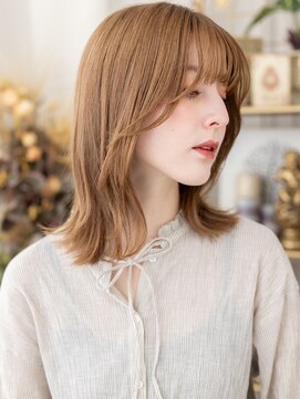 カバーヘア ブリス 志木南口駅前店(COVER HAIR bliss) バタフライカット切りっぱなし小顔ミディTd1志木20代30代40代