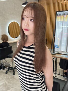 アロ 大阪梅田(alo) 【momoa】ブリーチなしブラウンカラー《ベージュ/ブラウン》