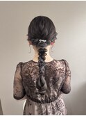 編みおろしアレンジ　　【福井/大和田/ヘアセット】