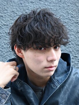 フィフスパーク(fifth PARK) 渋谷緩めシャドウパーマスパイラルパーマメンズマッシュウルフ