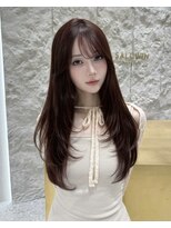 サロウィン 那覇店(SALOWIN)&nbsp;チェリーブラウン×レイヤーカット