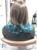 グラデカラーマーメードブルーCOLORTRICK！