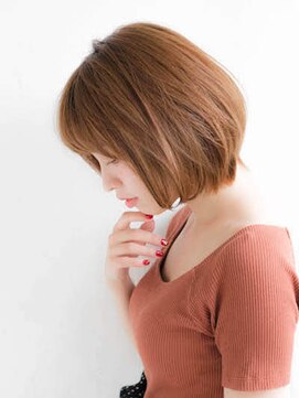 ルティア(Lutia) 簡単スタイリング オレンジベージュ 小顔ヘア