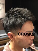 クラウン(CROWN) ツーブロックリバースバングショート
