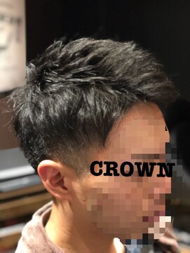 クラウン(CROWN) ツーブロックリバースバングショート