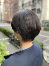 リンク(Link) ショートボブ/ハイライト/大人かわいい【マイナス10歳若魅せ髪】