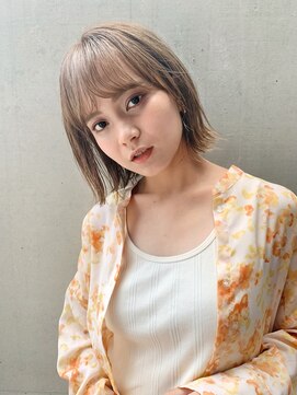 エムクランメイクス 原宿 表参道(m.clan MAKE'S) ボブケアブリーチカラーハイトーンダブルカラートリートメント