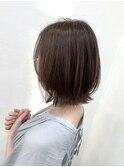 外ハネボブ×ナチュラルベージュ