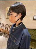 比留川游さん風ショート　ハンサムショート銀座日比谷20代30代