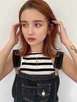 フィーリーカラー 大阪梅田店(feery color)&nbsp;オリーブベージュショートミニボブグレージュブリーチレイヤー