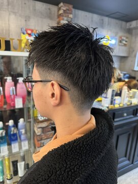 ルーナヘアー(LUNA hair) 『京都 ルーナヘアー』短髪 アップバング 草木真一郎