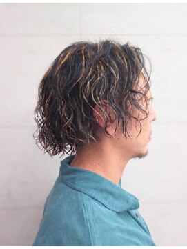 ノミネーション(Nomination) ミディアムパーマ×ハイライト