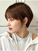 30代40代大人女性/前髪ありショートボブ/ショートヘア/髪質改善