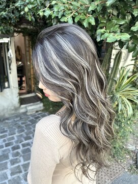 ディモアンド 表参道(Dimo&) 前髪/マルチダボブ/ピンクベージュ/インナーグレージュ