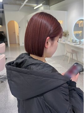 シエル 一社(cher) ぷつっとラインのでるボブ