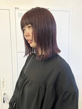 クリアーオブヘアー 池下店(clear OF HAIR) cassis red / 暖色カラー