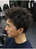スパイキーショート/ピンパーマ/メンズショート