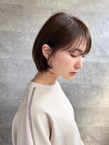 アールヘアーデザイン 千種(r hair design) 小顔見せショートベージュカラーブリーチしない透明感カラー
