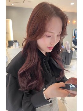 ヘアサロン ガリカ 表参道(hair salon Gallica) 【Ayu。】ダブルカラーで叶う柔らかく色っぽいピンクラベンダー