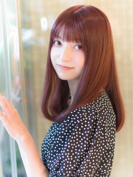 キュウ トゴシコウエン(CUE TOGOSHI-KOEN) 20代/30代/美髪ロングピンクブラウン