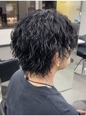 メンズマッシュ　ツイストスパイラルパーマ