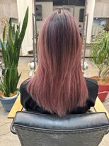 ルーナヘアー(LUNA hair)&nbsp;ピンクバレイヤージュレイヤー30代40代50代60代白髪ぼかし