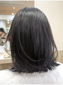 ミディアムレイヤーケアカラーグレージュカラーくびれヘア