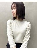 【kaN.】肩上外ハネボブ×チョコレートブラウン×髪質改善