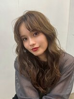 ファルベ(Farbe)&nbsp;ホワイトグレージュ/ミニウルフ/デジタルパーマチェリーブラウン