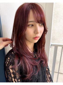 バンクスヘアー(BANK'S HAIR) 透明感と血色感を両立◎チェリーブラウン×レイヤースタイル