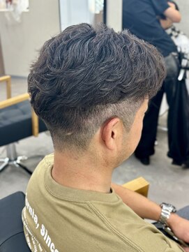 スウェル 稲毛店(Swell) MEN’S HAIR/ブルーブラック/フェザーパーマ/稲毛駅