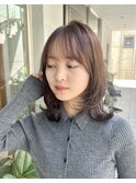 大人可愛いミディアムレイヤー