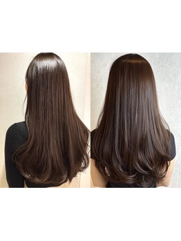 【柏駅】自然なストレートで癖・うねりなどのお悩みを解決！ダメージレスの縮毛矯正で艶髪へ＊