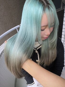 イエナ 渋谷(IENA) ルーツカラー裾カラーダークアッシュハイトーンカラー