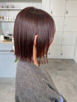 フープヘアールコレ(HOOP.HAIR Lukore)&nbsp;ぱっつんボブ/ピンクベージュ／艶髪