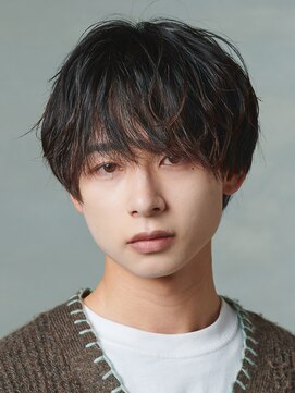 エルマーク 松山(L-MARK) マッシュヘア/黒髪/メンズカット/men's/フェザーパーマ