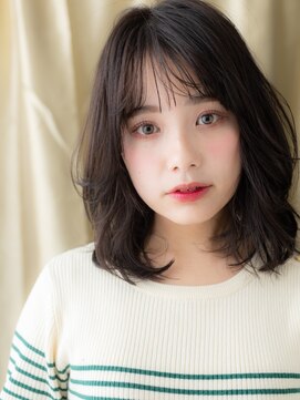 カバーヘア イヴ 戸頭店(COVER HAIR EVE) ダークアッシュ/暗髪/透明感カラー/ゆるふわミディアム/20代e