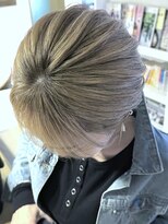 ブレイズヘアー(BLAZEhair) 【脱白髪染めハイトーン】ミルクティベージュ×ブリーチ2回