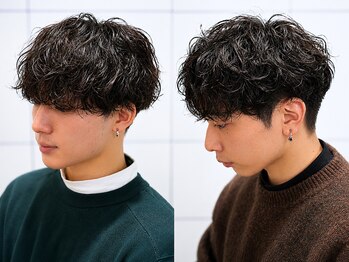 ボブ 金沢(BOB)の写真/カットパーマ7500円～“無造作でキメる”[men's/メンズサロン/メンズパーマ/ブリーチ/眉毛/韓国/学割U24]