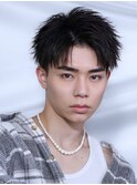 爽やかアップバングショート