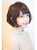 大人可愛いショートボブ