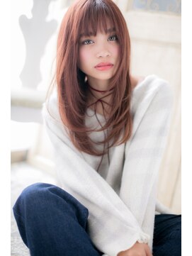 モッズ ヘア 福岡姪浜店(mod's hair) *mod's姪浜*…ガーリーピンクのカジュアルロングc