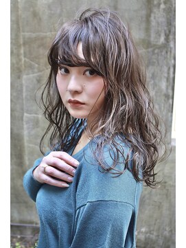 ティメレ 神戸三宮(Timere) フォギーグレージュ×小顔バング【Timere神戸三宮】