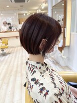 モリオ フロム ロンドン 成増店 【morio成増/米村】ショートボブピンクブラウン