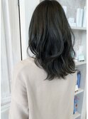 福山市ヘアカラー人気Caaryカーキグレージュ/オリーブアッシュ